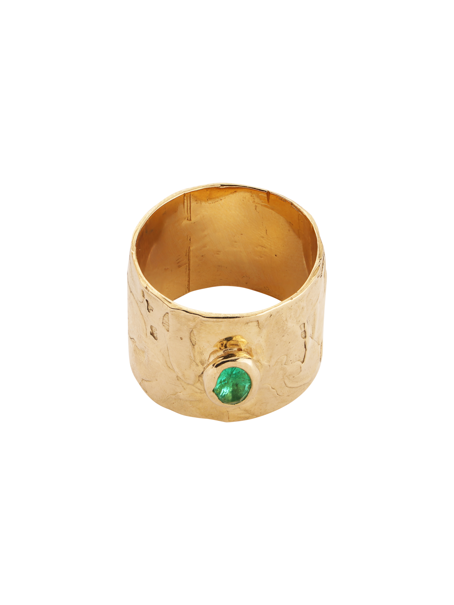 Emerald stellar ring